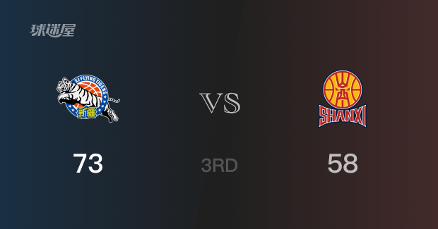新疆以73-58领先山西，结束三节